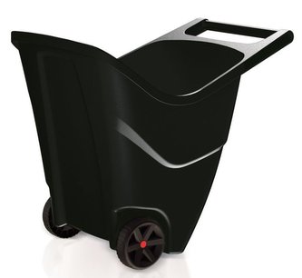 Vozík zahradní LoadGo II 71,5x79x57 cm / 85 l černý plast