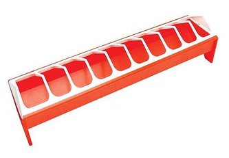 Krmítko pro drůbež 50cm plast se zasouvací mřížkou