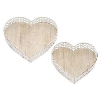 Podnos ve tvaru srdce 17x16x3 cm
