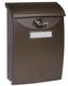 Schránka poštovní plast 24x34x9 cm hnědá mat