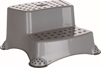 Stolička - dvojschůdek do 120kg šedá