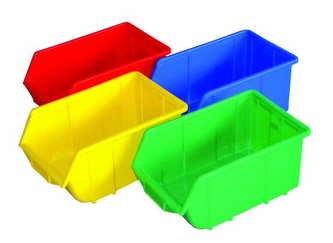 Bedna zkosená 220x350x165 mm velká žlutá