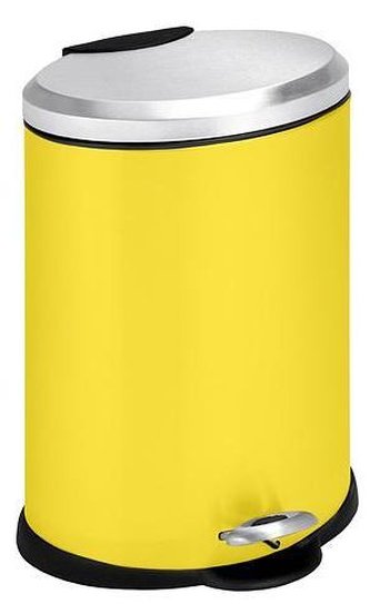 Koš odpadkový nerezový EASYHOME s pedálem 5 l žlutý