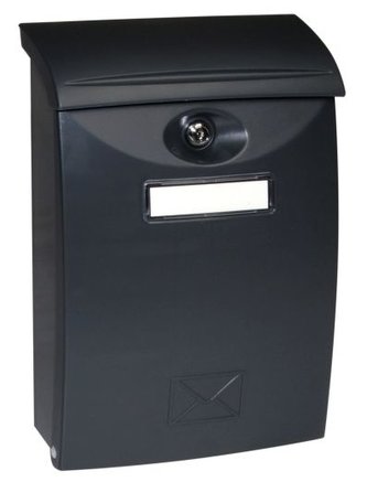 Schránka poštovní plast 24x34x9 cm černá mat