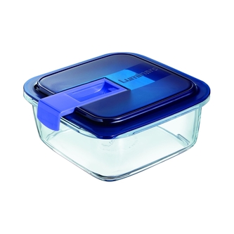 Dóza 760 ml skleněná čtvercová EASY BOX