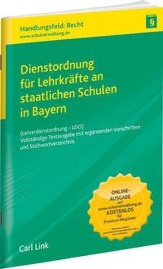 Dienstordnung für Lehrkräfte an staatlichen Schulen in Bayern