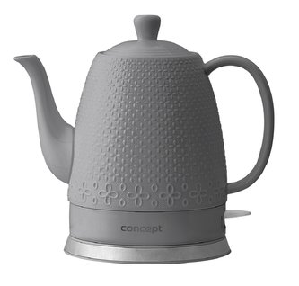 RK0071 Rychlovarná konvice keramická 1,5 l, šedá RK0071 Rychlovarná konvice keramická 1,5 l, šedá