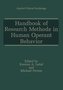 Handbook of Research Methods in Human Operant Behavior