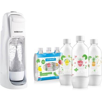 Sada Sodastream Jet White + 3 lahve Ovoce 1litr