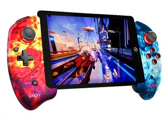iPega Bluetooth herní ovladač 9083B, iOS/Android, červeno-modrá