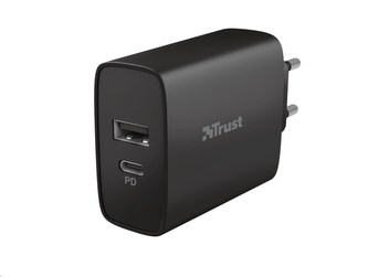 TRUST nabíječka Qmax 30W Ultra-Fast USB-C & USB Wall Charger with PD