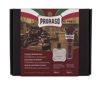 PRORASO Red balzám po holení Red 100 ml + krém na holení Red 150 ml
