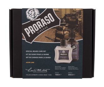 PRORASO Azur Lime šampon na vousy Azur Lime 200 ml + balzám na vousy Azur Lime 100 ml