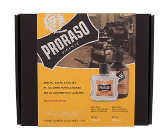 PRORASO Wood & Spice šampon na vousy Wood & Spice 200 ml + balzám na vousy Wood & Spice 100 ml