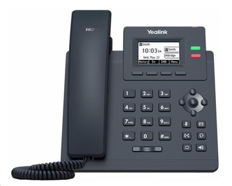 Yealink SIP-T31G IP telefon, 2,3\" 132x64 grafický, 2x RJ45 10/100/1000, PoE, 2x SIP, s adaptérem