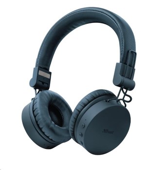 TRUST bezdrátová sluchátka Tones Bluetooth Wireless Headphones, blue/modrá