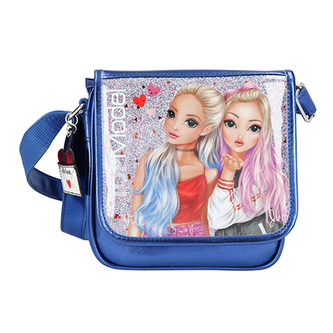 Taška přes rameno Top Model, Jill a June, modrá s glitry