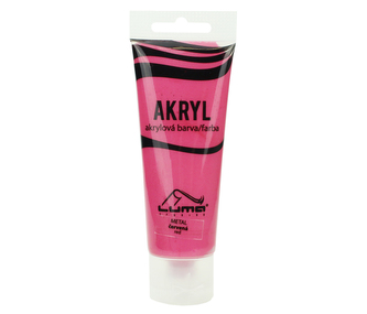 Barvy akrylové 75ml,  METAL červená LUMA