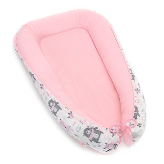 Hnízdečko pro miminko VELVET, pink bears