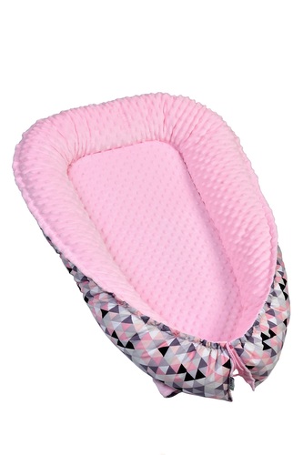 Hnízdečko pro miminko MINKY, pink triangles