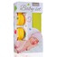 Baby set - bambusová osuška yellow / žlutá + kočárkový kolíček yellow / žlutá