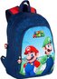Školní batoh Nintendo|Super Mario: Mario & Luigi (objem 12 litrů|27 x 38 x 12 cm) modrý polyester