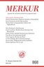 MERKUR Gegründet 1947 als Deutsche Zeitschrift für europäisches Denken - 2021-09