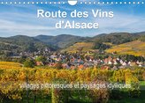 Route des Vins d'Alsace, villages pittoresques et paysages idylliques (Calendrier mural 2022 DIN A4 horizontal)