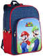 Batoh Nintendo|Super Mario: Mario & Luigi (objem 20 litrů|31 x 42 x 15 cm) modrý polyester