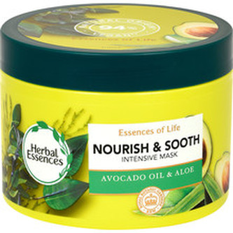 Herbal Essences Vyživující a vyhlazující maska pro suché vlasy Avocado Oil & Aloe (Intensive Mask) Objem 450 ml woman