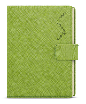 Týdennní A5 diář manager color zelená