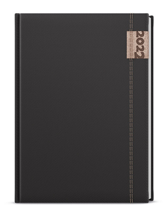 Týdenní A5 diář denim černý