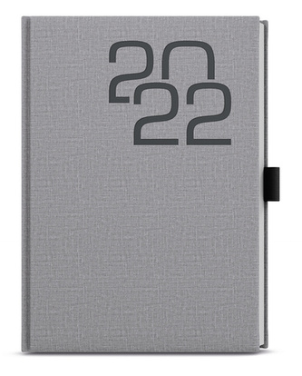 Týdenní A5 diář fabric šedá