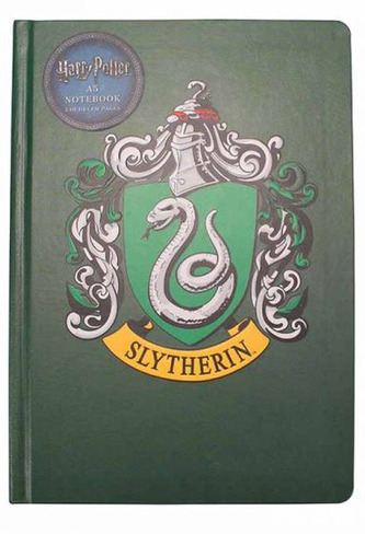 Blok A5 Harry Potter: Zmijozel - Slytherin (15 x 21 cm) 240 stran