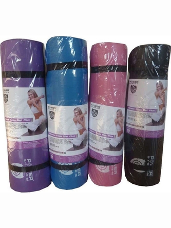 Power System - Cvičební podložka fitness Yoga Mat 4014 - pink růžová