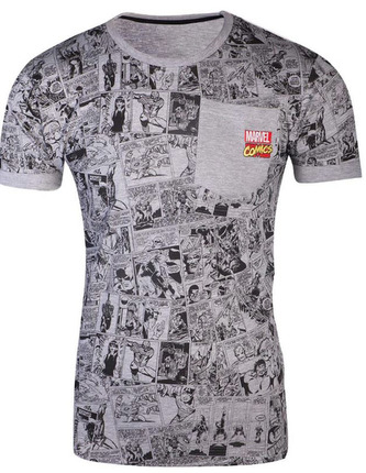 Pánské tričko Marvel Comics: Komiksový celopotisk (M)