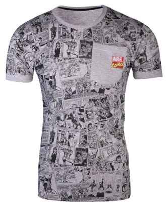 Pánské tričko Marvel Comics: Komiksový celopotisk (S)