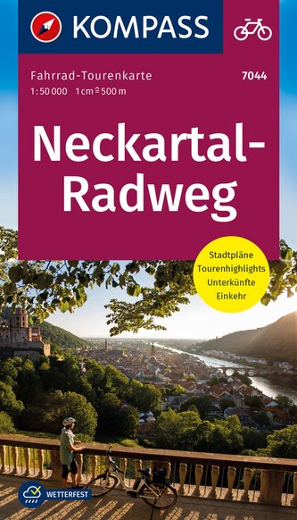 Fahrrad-Tourenkarte Neckartal-Radweg 1:50 000