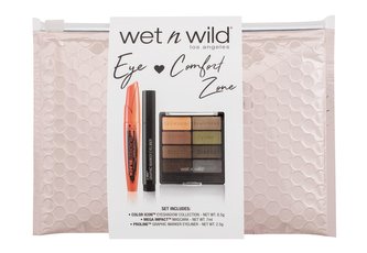 Wet n Wild Eye Love Comfort Zone řasenka Mega Impact 7 ml + oční stíny Color Icon 8,5 g + oční linka Proline Graphic Marker 2,5 g + kosmetická taštička