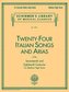 24 Italian Songs & Arias of the 17th & 18th Centuries: Schirmer Library of Classics Volume 1722 Medium High Voice Book Only