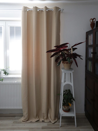 Zatemňovací závěs 245 x 140 cm, světle kávová