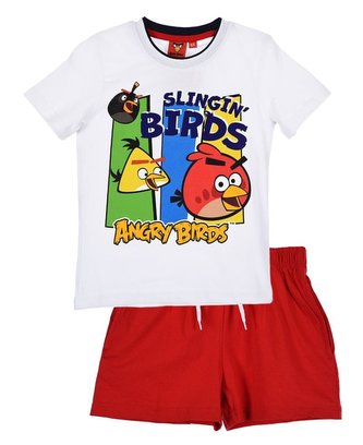 KOMPLET TRIČKO A KRAŤASY ANGRY BIRDS - velikost 4