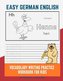 Easy German English Vocabulary Writing Practice Workbook for Kids: Fun Big Flashcards Basic Words for Children to Learn to Read,