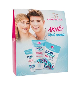 Dermacol AcneClear pleťový gel-krém AcneClear 50 ml + čisticí gel AcneClear 150 ml + pleťová maska AcneClear 2 x 8 g