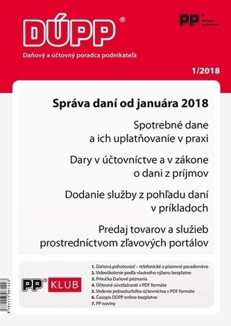 DUPP 1/2018 Správa daní od januára 2018