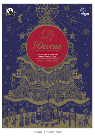 Adventní kalendář hořká čokoláda 70% 85g*