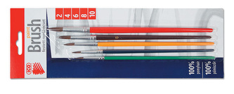 Sada štětců ICO 2, 4, 6, 8, 10 - barevný, kulatý