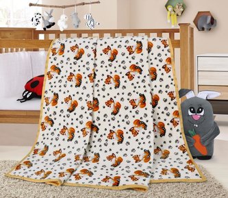 ELLA dětská přikrývka - lištičky - 100x150 cm