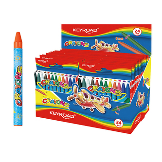 Voskové pastely KEYROAD 12ks, 8mm, displej