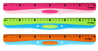 Pravítko KEYROAD 30cm, Easy liner, asort